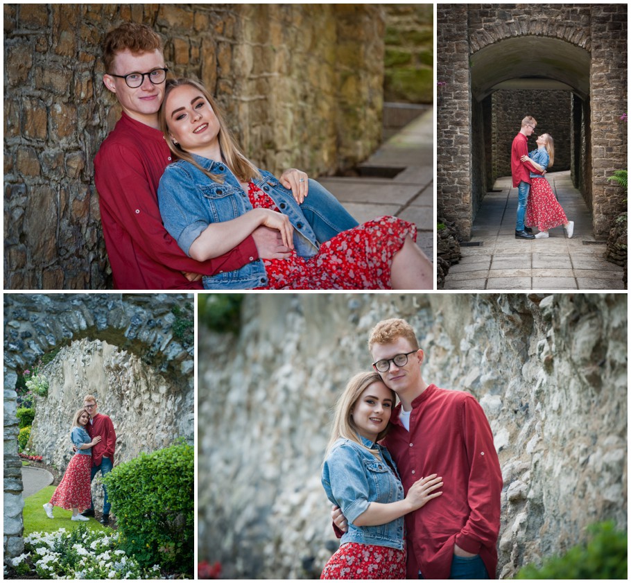 couple at Guildford castle