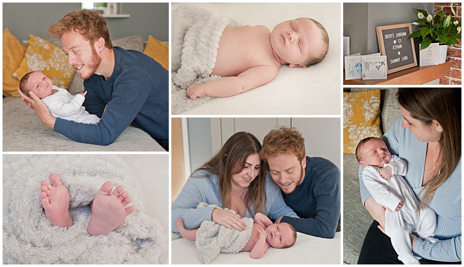 Guildford home baby photography shoot